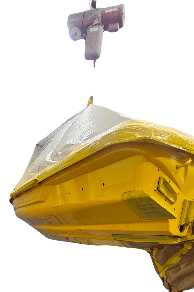 Jet ski in yellow - angle 2