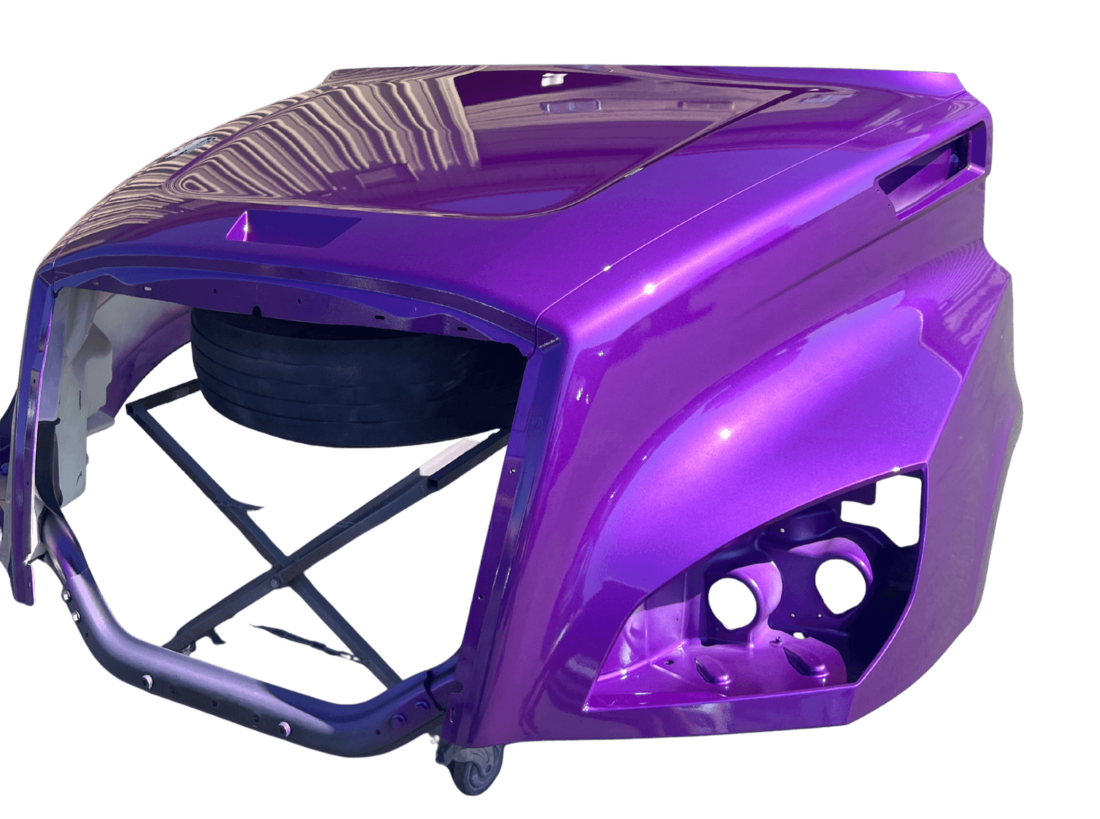 Semi hood custom purple